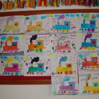 okul öncesi kağit işleri ,duvar süsü ,suluboya çalişması (79)