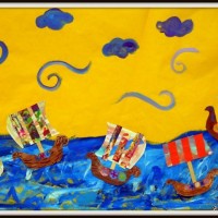 okul öncesi kağit işleri ,duvar süsü ,suluboya çalişması (84)