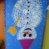 okul öncesınde kağit işler, duvar süsü ,davetiye kartları ,suluboya  çalişması (4324)