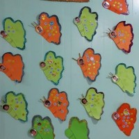 okul öncesınde kağit işler, duvar süsü ,davetiye kartları ,suluboya  çalişması (4343)