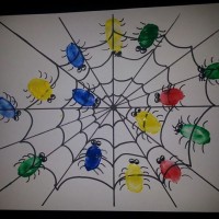 okul öncesınde kağit işler, duvar süsü ,davetiye kartları ,suluboya  çalişması (4347)