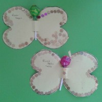 okul öncesınde kağit işler, duvar süsü ,davetiye kartları ,suluboya  çalişması (4355)