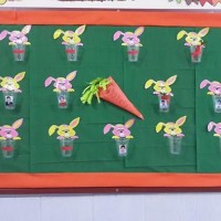 okul öncesınde kağit işler, duvar süsü ,davetiye kartları ,suluboya  çalişması (4360)