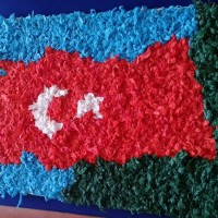 okul öncesınde kağit işler, duvar süsü ,davetiye kartları ,suluboya  çalişması (4366)