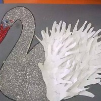 okul öncesınde kağit işler, duvar süsü ,davetiye kartları ,suluboya  çalişması (4384)