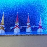 okul öncesınde kağit işler, duvar süsü ,davetiye kartları ,suluboya  çalişması (4468)