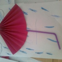 okul öncesınde kağit işler, duvar süsü ,davetiye kartları ,suluboya  çalişması (4482)