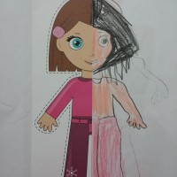 okul öncesınde kağit işler, duvar süsü ,davetiye kartları ,suluboya  çalişması (4493)