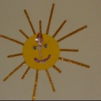 okul öncesınde kağit işler, duvar süsü ,davetiye kartları ,suluboya  çalişması (4506)