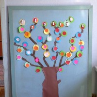 okul öncesınde kağit işler, duvar süsü ,davetiye kartları ,suluboya  çalişması (4533)