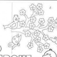 okul öncesınde kağit işler, duvar süsü ,davetiye kartları ,suluboya  çalişması (4576)