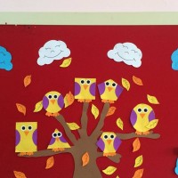 okul öncesınde kağit işler, duvar süsü ,davetiye kartları ,suluboya  çalişması (4652)