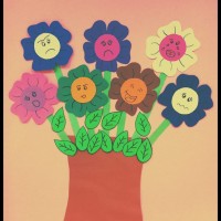 okul öncesınde kağit işler, duvar süsü ,davetiye kartları ,suluboya  çalişması (4656)