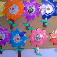 okul öncesınde kağit işler, duvar süsü ,davetiye kartları ,suluboya  çalişması (4669)