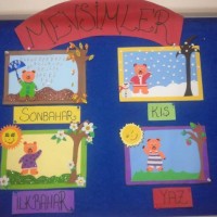 okul öncesınde kağit işler, duvar süsü ,davetiye kartları ,suluboya  çalişması (4685)