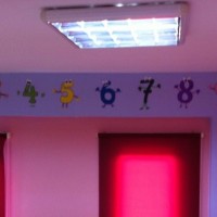 okul öncesınde kağit işler, duvar süsü ,davetiye kartları ,suluboya  çalişması (4687)