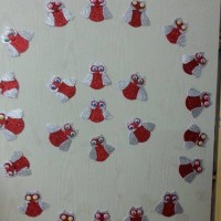 okul öncesınde kağit işler, duvar süsü ,davetiye kartları ,suluboya  çalişması (4691)