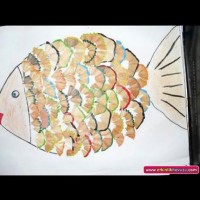 okul öncesınde kağit işler, duvar süsü ,davetiye kartları ,suluboya  çalişması (4693)