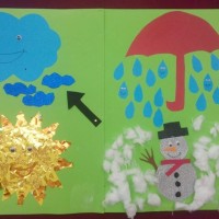 okul öncesınde kağit işler, duvar süsü ,davetiye kartları ,suluboya  çalişması (4721)