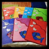 okul öncesınde kağit işler, duvar süsü ,davetiye kartları ,suluboya  çalişması (4736)