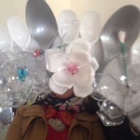 okul öncesınde kağit işler, duvar süsü ,davetiye kartları ,suluboya  çalişması (4742)