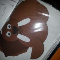 okul öncesınde kağit işler, duvar süsü ,davetiye kartları ,suluboya  çalişması (4763)