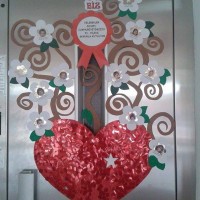 okul öncesınde kağit işler, duvar süsü ,davetiye kartları ,suluboya  çalişması (4764)