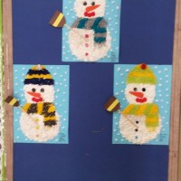 okul öncesınde kağit işler, duvar süsü ,davetiye kartları ,suluboya  çalişması (4776)