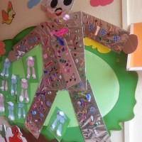 okul öncesınde kağit işler, duvar süsü ,davetiye kartları ,suluboya  çalişması (4795)