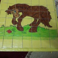 okul öncesınde kağit işler, duvar süsü ,davetiye kartları ,suluboya  çalişması (4807)