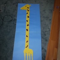 okul öncesınde kağit işler, duvar süsü ,davetiye kartları ,suluboya  çalişması (4836)