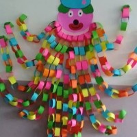 okul öncesınde kağit işler, duvar süsü ,davetiye kartları ,suluboya  çalişması (4848)