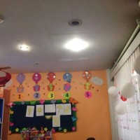 okul öncesınde kağit işler, duvar süsü ,davetiye kartları ,suluboya  çalişması (4878)