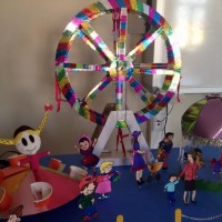 okul öncesınde kağit işler, duvar süsü ,davetiye kartları ,suluboya  çalişması (4889)