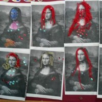 okul öncesınde kağit işler, duvar süsü ,davetiye kartları ,suluboya  çalişması (4891)