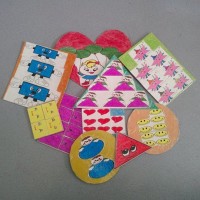 okul öncesınde kağit işler, duvar süsü ,davetiye kartları ,suluboya  çalişması (4898)