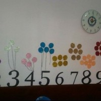 okul öncesınde kağit işler, duvar süsü ,davetiye kartları ,suluboya  çalişması (4912)