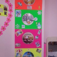 okul öncesınde kağit işler, duvar süsü ,davetiye kartları ,suluboya  çalişması (4913)