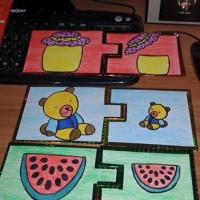 okul öncesınde kağit işler, duvar süsü ,davetiye kartları ,suluboya  çalişması (4914)