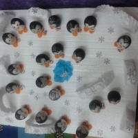 okul öncesınde kağit işler, duvar süsü ,davetiye kartları ,suluboya  çalişması (4921)