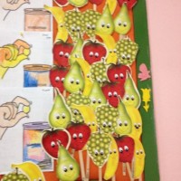 okul öncesınde kağit işler, duvar süsü ,davetiye kartları ,suluboya  çalişması (4932)