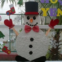 okul öncesınde kağit işler, duvar süsü ,davetiye kartları ,suluboya  çalişması (4937)