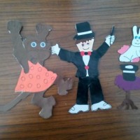 okul öncesınde kağit işler, duvar süsü ,davetiye kartları ,suluboya  çalişması (4954)