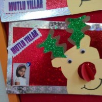 okul öncesınde kağit işler, duvar süsü ,davetiye kartları ,suluboya  çalişması (4956)