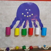 okul öncesınde kağit işler, duvar süsü ,davetiye kartları ,suluboya  çalişması (4957)