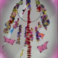 okul öncesınde kağit işler, duvar süsü ,davetiye kartları ,suluboya  çalişması (4972)