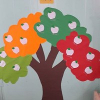 okul öncesınde kağit işler, duvar süsü ,davetiye kartları ,suluboya  çalişması (4980)