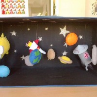 okul öncesınde kağit işler, duvar süsü ,davetiye kartları ,suluboya  çalişması (4988)