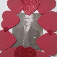 okul öncesınde kağit işler, duvar süsü ,davetiye kartları ,suluboya  çalişması (4992)