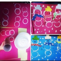 okul öncesınde kağit işler, duvar süsü ,davetiye kartları ,suluboya  çalişması (5000)